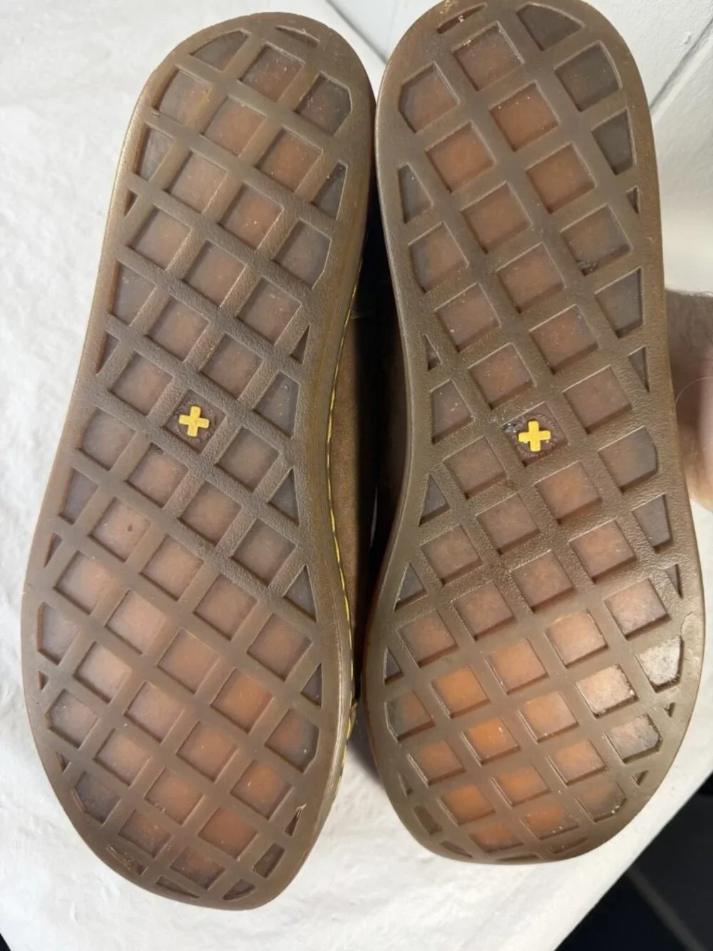 Dr. Martens Brown Leather lace up Distress Calmont Men's Shoes Size 10 M